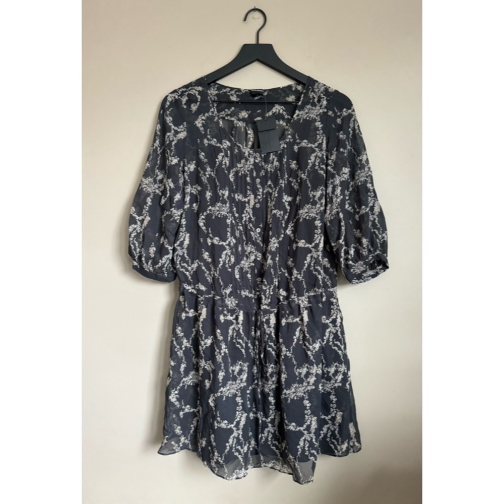 NEW CLUB MONACO Silk Button-Down Angelika Dress